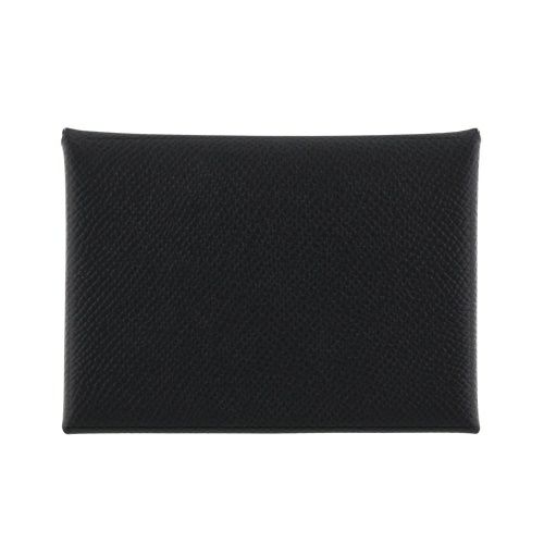 エルメス カルヴィ ノワール ヴォーエプソン シルバー金具 B刻印 