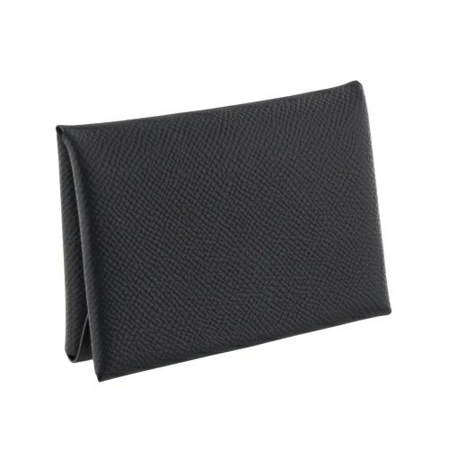 エルメス カルヴィ ノワール ヴォーエプソン シルバー金具 B刻印 
