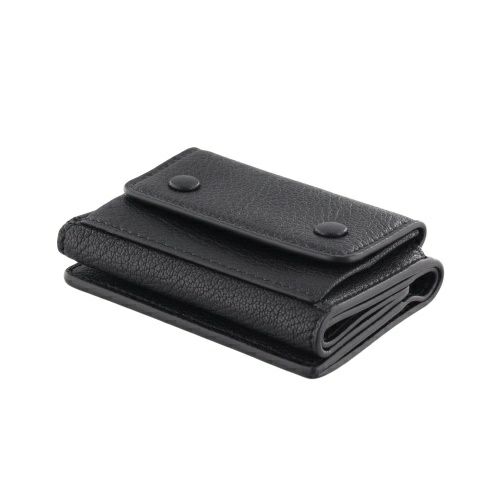 メゾンマルジェラ 三つ折り財布 レディース ブラック MAISON MARGIELA