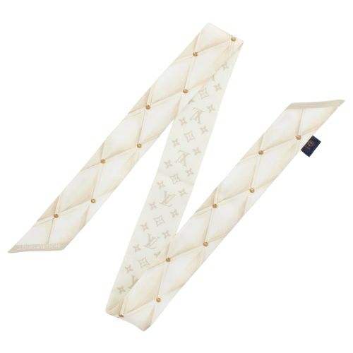 ルイヴィトン スカーフ バンドーBB・マルタージュ ホワイト LOUIS  