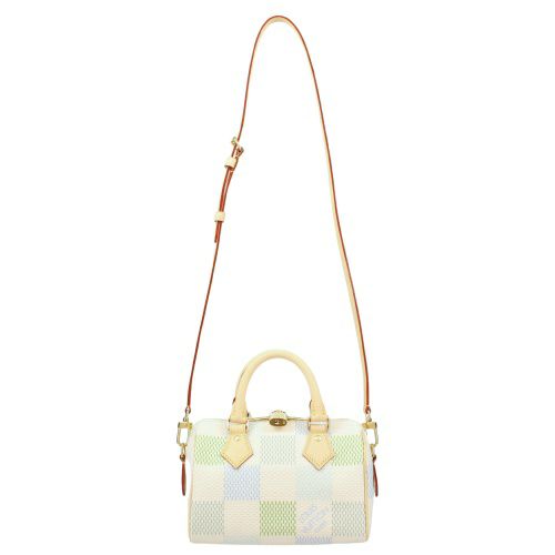 ルイヴィトン ハンドバッグ ダミエ スピーディ・バンドリエール 20 ホワイト LOUIS VUITTON N40515 ピスタチオ