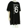 エムエム6 メゾンマルジェラ Tシャツ 半袖 レディース ブラック MM6 MAISON MARGIELA S52GC0249S24311 900 BLACK L ロゴ