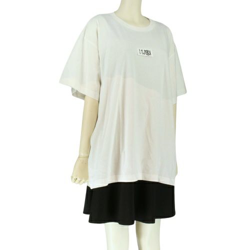 エムエム6 メゾンマルジェラ Tシャツ 半袖 レディース ホワイト MM6 MAISON MARGIELA S52GC0267S24312 101 WHITE S ロゴ