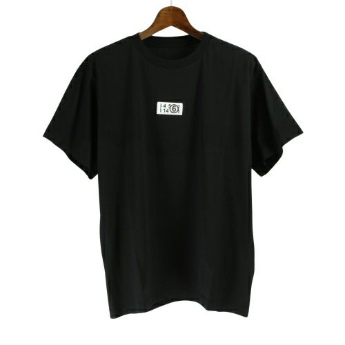 エムエム6 メゾンマルジェラ Tシャツ 半袖 レディース ブラック MM6 MAISON MARGIELA S52GC0267S24312 900 BLACK M ロゴ