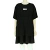 エムエム6 メゾンマルジェラ Tシャツ 半袖 レディース ブラック MM6 MAISON MARGIELA S52GC0267S24312 900 BLACK M ロゴ