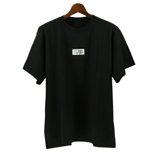 エムエム6 メゾンマルジェラ Tシャツ 半袖 メンズ ブラック MM6 MAISON MARGIELA S52GC0275S24312 900 BLACK L ロゴ