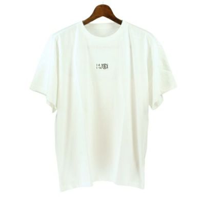 エムエム6 メゾンマルジェラ Tシャツ 半袖 レディース ホワイト MM6 MAISON MARGIELA S52GC0249S24311 101  WHITE M ロゴ | GINZA LoveLove（ラブラブ）