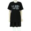 エムエム6 メゾンマルジェラ Tシャツ 半袖 レディース ブラック MM6 MAISON MARGIELA S52GC0277S24312 900 BLACK S ロゴ