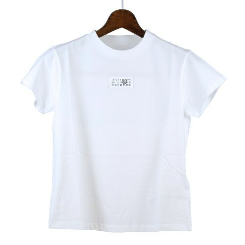 エムエム6 メゾンマルジェラ Tシャツ 半袖 レディース ホワイト MM6 MAISON MARGIELA S52GC0312 S24312 100 WHITE S ロゴ