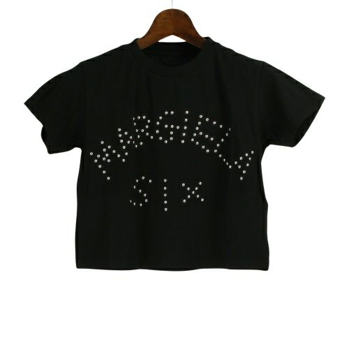 エムエム6 メゾンマルジェラ Tシャツ 半袖 レディース ブラック MM6 MAISON MARGIELA S62GD0121S23588 900  BLACK M ロゴ | GINZA LoveLove（ラブラブ）