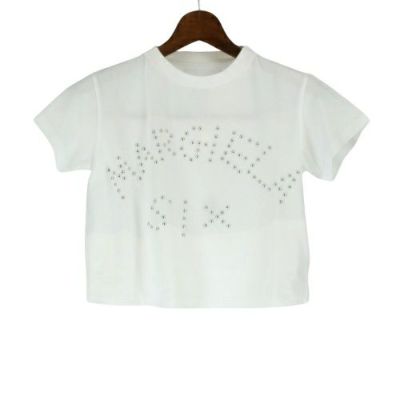 エムエム6 メゾンマルジェラ Tシャツ 半袖 レディース ホワイト MM6 MAISON MARGIELA S62GD0111S23955 100  WHITE M ロゴ | GINZA LoveLove（ラブラブ）