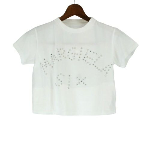 エムエム6 メゾンマルジェラ Tシャツ 半袖 レディース ホワイト MM6 MAISON MARGIELA S62GD0121S23588 100  WHITE XS ロゴ | GINZA LoveLove（ラブラブ）