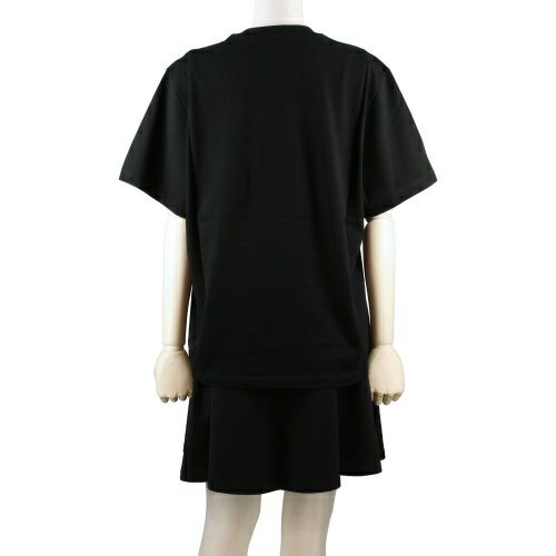 ステラマッカートニー Tシャツ 半袖 レディース ブラック Stella McCartney 511240 SMW21 1000 BLACK 36 ロゴ