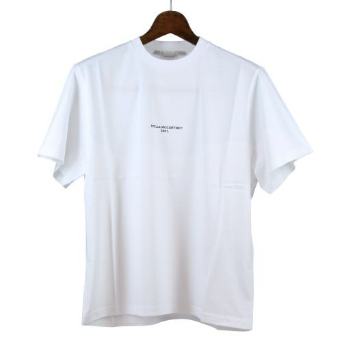 ステラマッカートニー Tシャツ 半袖 レディース ホワイト Stella McCartney 511240 SMW21 9000 PURE WHITE 36 ロゴ