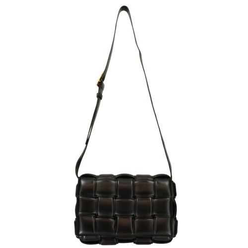 ボッテガヴェネタ ショルダーバッグ レディース パデッド カセット ブラック BOTTEGA VENETA 591970 VCQR1 8425  BLACK