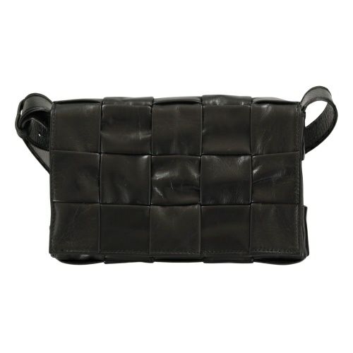 ボッテガヴェネタ ショルダーバッグ レディース スモール カセット ブラック BOTTEGA VENETA 717587 VCQ71 8803