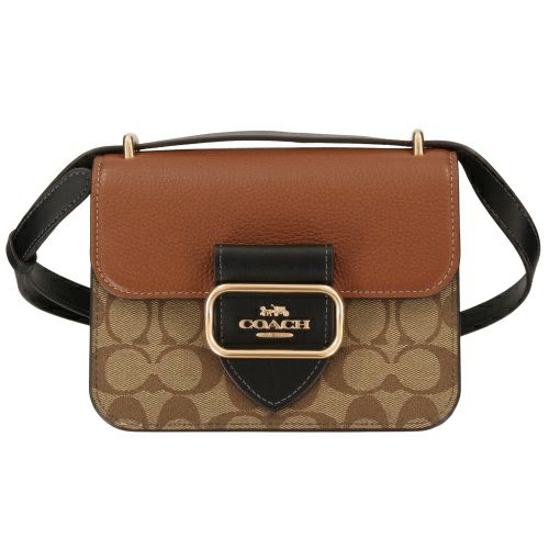 コーチ アウトレット ショルダーバッグ レディース モーガン シグネチャー キャンバス ブラウン COACH OUTLET CL462 IME7V