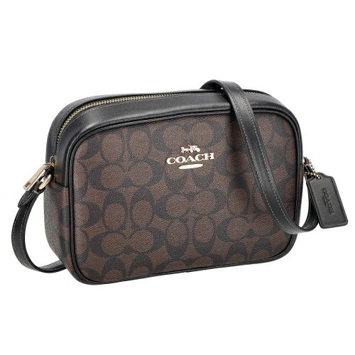 コーチ アウトレット ショルダーバッグ レディース ジェイミー シグネチャー COACH OUTLET CR135 IMAA8 ブラウン ブラック |  GINZA LoveLove（ラブラブ）