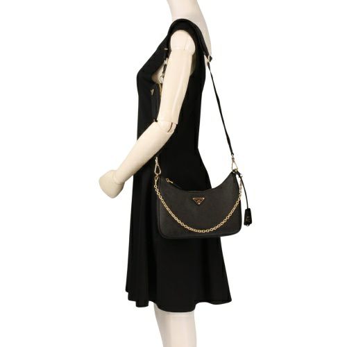 プラダ ショルダーバッグ レディース ブラック PRADA 1BH204 V