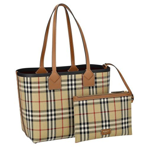 バーバリー トートバッグ レディース ロンドン スモール LONDON SMALL BURBERRY 8066163 ブラウンマルチ | GINZA  LoveLove（ラブラブ）