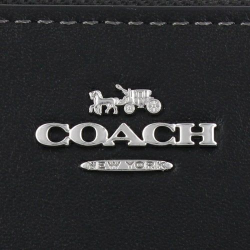 新品未使用 ☆ COACH ☆ ブラックレザー ラウンドジップ 長財布 コーチ COACH 財布 長財布 レディース ラグジュアリー スリム