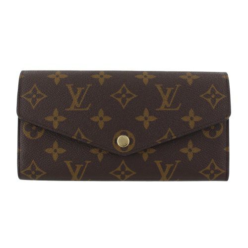 ルイヴィトン 長財布 モノグラム ポルトフォイユ・サラ NM ブラウン LOUIS VUITTON M83580 オランプ ブルー