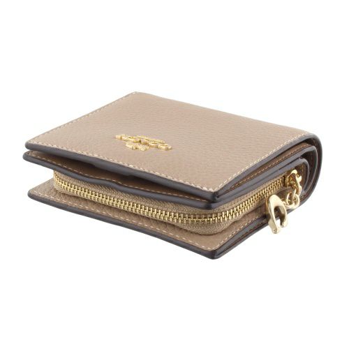 コーチ アウトレット 二つ折り財布 レディース スナップ ウォレット ベージュ COACH OUTLET C2862 IMTAU トープ