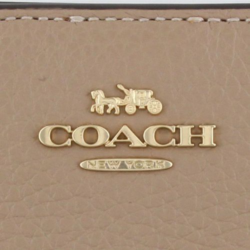 コーチ アウトレット 二つ折り財布 レディース スナップ ウォレット ベージュ COACH OUTLET C2862 IMTAU トープ