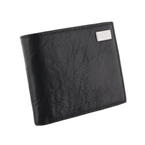 ディーゼル 二つ折り財布 メンズ ブラック DIESEL X09653 P3738 T8013 BLACK
