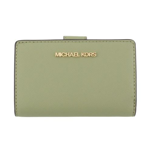 マイケルコース 二つ折り財布 レディース ジェット セット トラベル グリーン MICHAEL KORS 35F7GTVF2L LIGHT SAGE