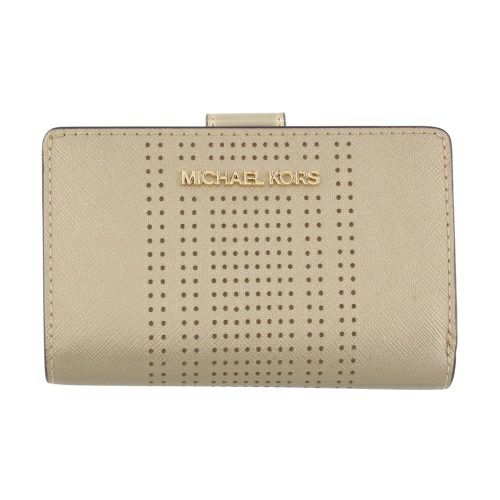 マイケルコース 二つ折り財布 レディース ジェット セット トラベル ゴールド MICHAEL KORS 35S4GTVF6O PALE GOLD