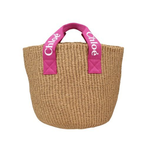 クロエ ハンドバッグ かごバッグ キッズ ガールズ バスケットバッグ レディース ピンク CHLOE C20045 49L Pink