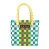 マルニ トートバッグ バスケットバッグ かごバッグ カゴ ロゴタグ レディース MARNI M00178M00IW 215 GREEN YELLOW