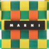 マルニ トートバッグ バスケットバッグ かごバッグ カゴ ロゴタグ レディース MARNI M00178M00IW 215 GREEN YELLOW