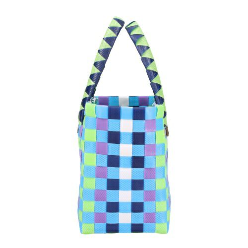 マルニ トートバッグ バスケットバッグ かごバッグ カゴ ロゴタグ レディース MARNI M00178M00IW 845 BLUE L.GREEN
