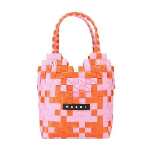 マルニ トートバッグ バスケットバッグ かごバッグ カゴ ロゴタグ 