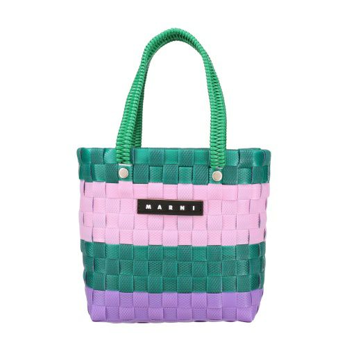 マルニ トートバッグ バスケットバッグ かごバッグ カゴ ロゴタグ レディース MARNI M00816MW81F 535 GREEN