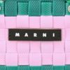 マルニ トートバッグ バスケットバッグ かごバッグ カゴ ロゴタグ レディース MARNI M00816MW81F 535 GREEN