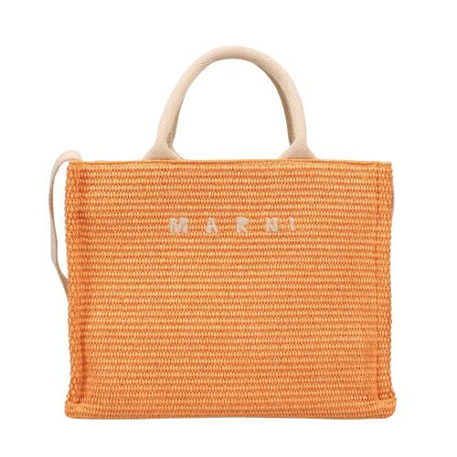 マルニ トートバッグ かごバッグ カゴ レディース オレンジ MARNI 