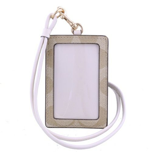 コーチ アウトレット カードケース パスケース レディース シグネチャー ベージュ COACH OUTLET 63274 IMDQC ライトカーキ チョーク