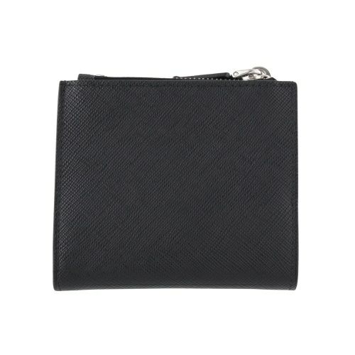 プラダ 二つ折り財布 メンズ SAFFIANO TRIANGOLO ブラック PRADA 2ML049 QHH F0002 NERO