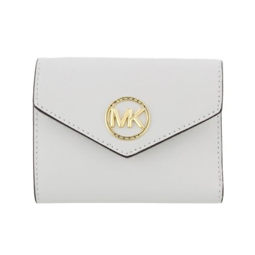 マイケルコース 三つ折り財布 レディース ホワイト MICHAEL KORS 34S1GNME6L 085 OPTIC WHITE