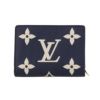 ルイヴィトン 二つ折り財布 レディース モノグラム アンプラント ポルトフォイユ・クレア ネイビー LOUIS VUITTON M83362 ネイビー/クレーム