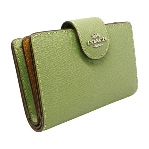 コーチ アウトレット 二つ折り財布 レディース グリーン COACH OUTLET 6390 SVRT2 ソフトグリーン