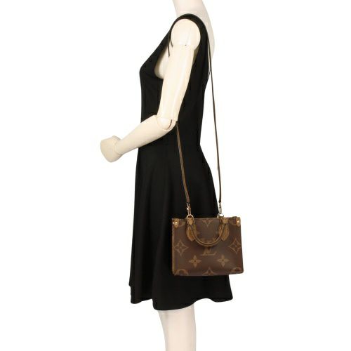 ルイヴィトン ハンドバッグ ショルダーバッグ レディース モノグラム オンザゴー BB ブラウン LOUIS VUITTON M46839