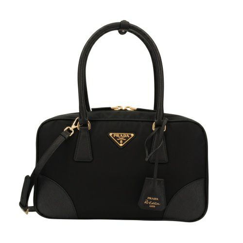 プラダ ハンドバッグ ショルダーバッグ レディース TESSUTO SAFFIANO ブラック PRADA 1BB115 V TOO R064  F0002 NERO | GINZA LoveLove（ラブラブ）