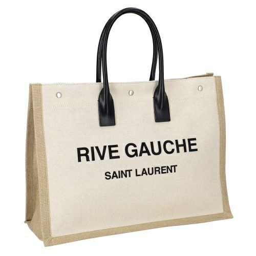 サンローラン トートバッグ メンズ レディース RIVE GAUCHE リヴ ゴーシュ ベージュ SAINT LAURENT PARIS 509415 FAAVU 9054