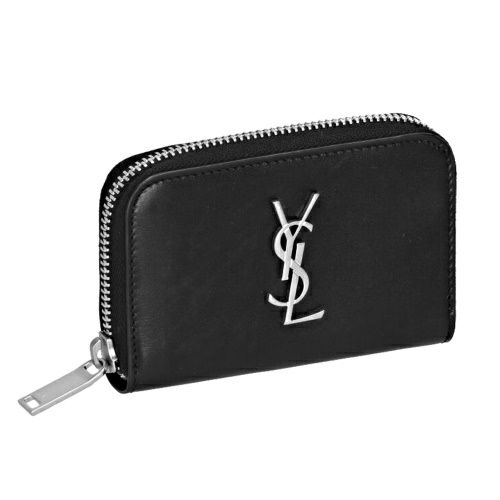 SAINT LAURENT PARIS 財布・コインケース - グレー 【古着】【中古  