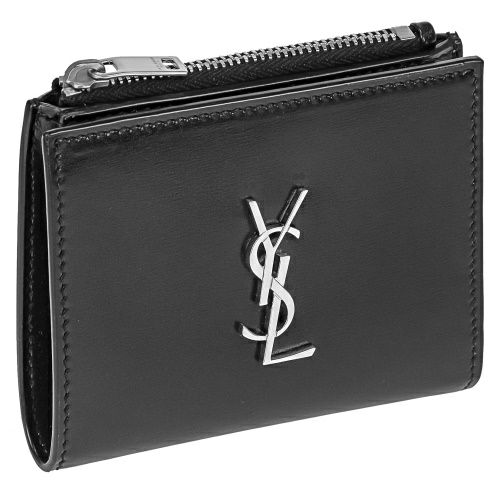 サンローラン 二つ折り財布 メンズ ブラック SAINT LAURENT PARIS 