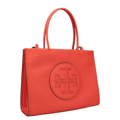 TORY BURCH トリーバーチ トートバッグ キャンバス×レザー POPPY RED  